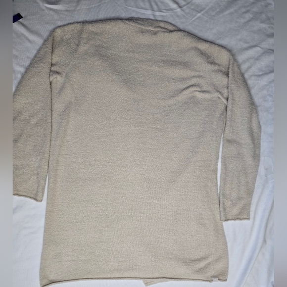 Barefoot Dreams Cozy Chic Lite Cardigan Bisque Size Medium - Picture 10 of 12